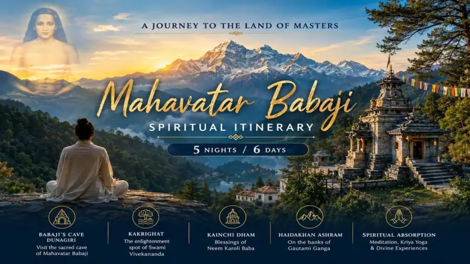 🗺️ Spiritual Yatra: 6 Days & 5 Nights Itinerary
